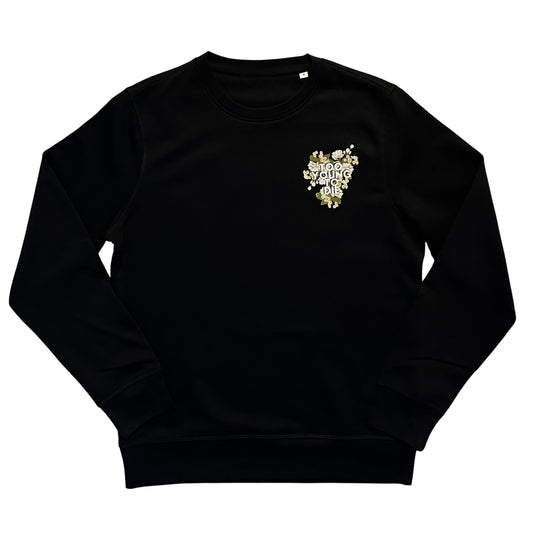 TYTD BLACK CREWNECK SWEATSHIRT